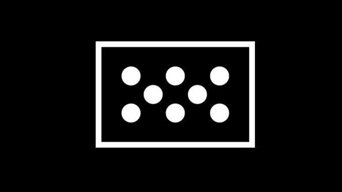 Few dots on black background