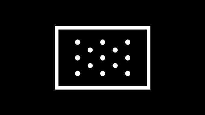 few white dots on black background