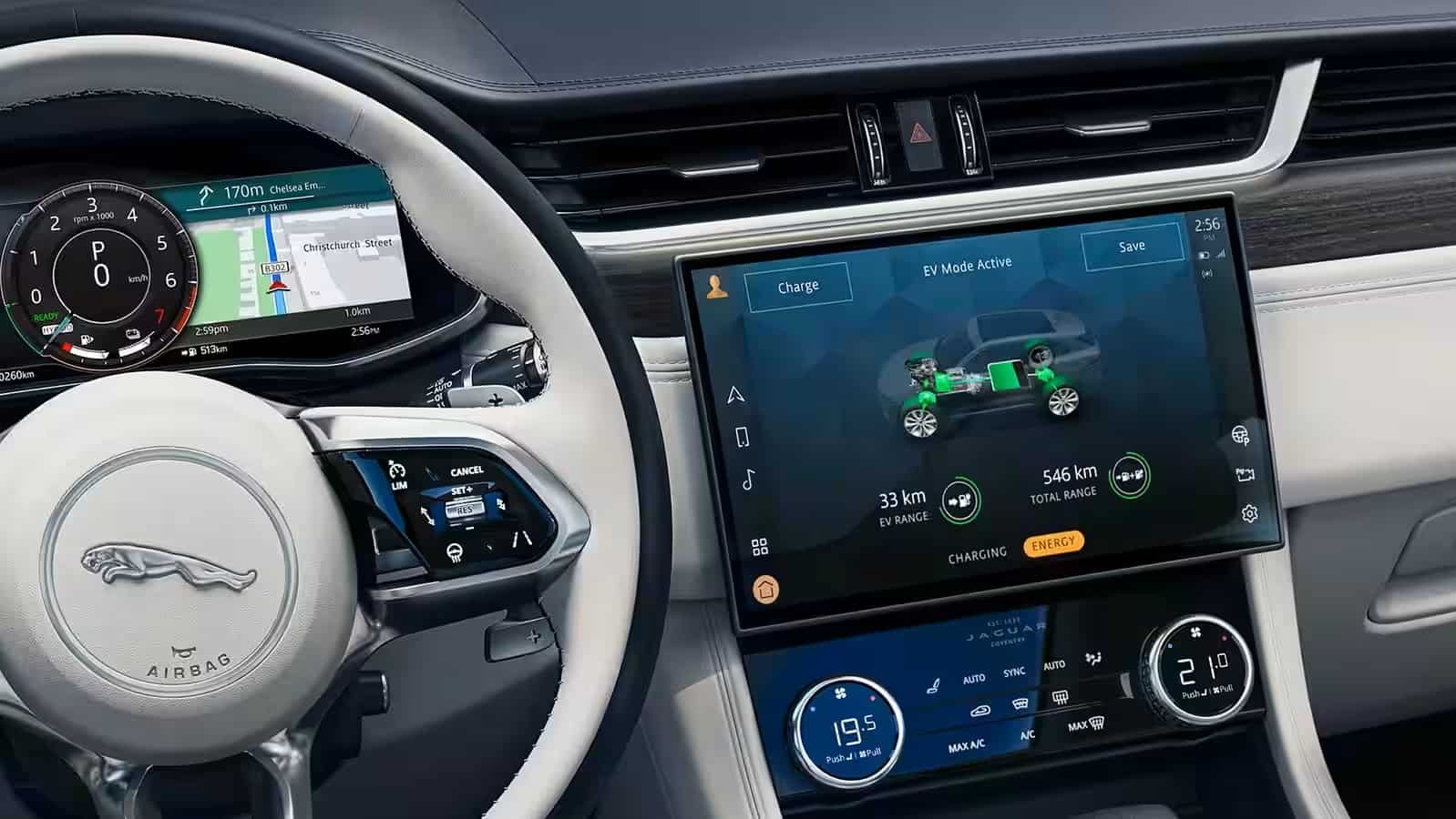 Jaguar dashboard